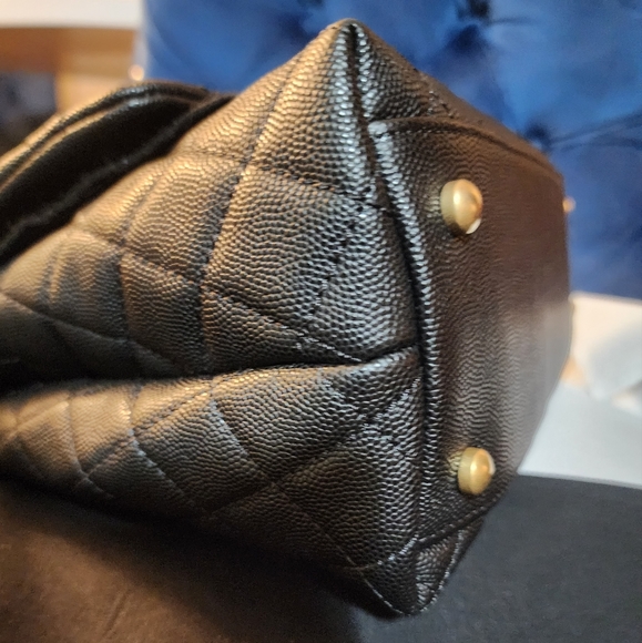 Chanel Black Caviar Lizard Coco Handle Small Flap Bag - Picture 8 of 14